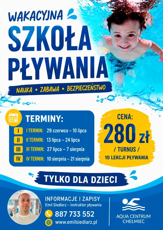 wakacyjna szkoła pływania Chełmiec 2026