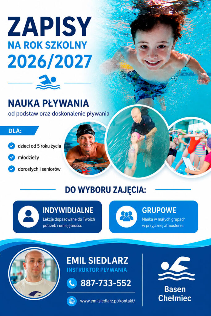 Szkoła Pływania Chełmiec - instruktor Emil Siedalrz